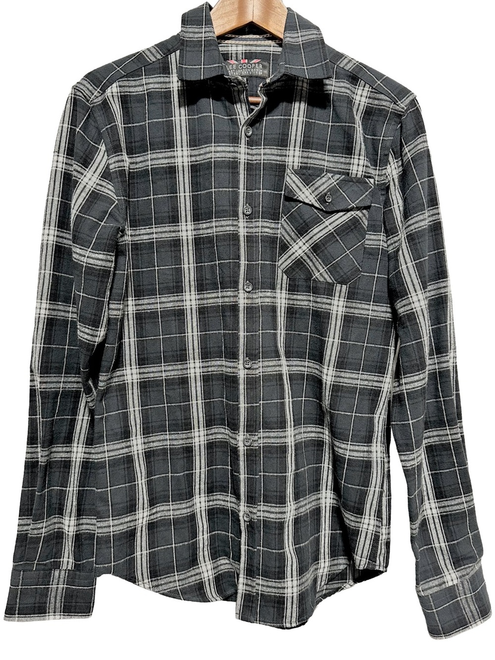 LEE COOPER Plaid Flannel Shirt Grunge Skater Lumberjack Workwear